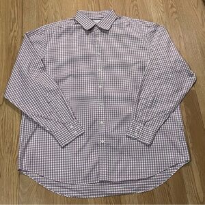 Charles Tyrwhitt Shirt Men’s Long Sleeve Button Up Dress Shirt Large 18x37 Check